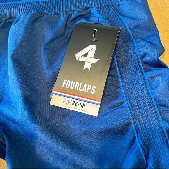 NEW FourLaps size XL Shorts Navy Blue Midnight Compression Biker Aero Seamless - Picture 2 of 6